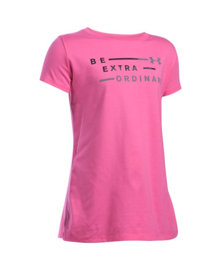 Under Armour Girls' Ua Be Extraordinary Short Sleeve T-shirt