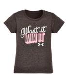 Under Armour Girls' Pre-school Ua Want It Win It Short Sleeve T-shirt