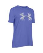 Under Armour Girls' Ua Charged Cotton Tri-blend Antler Short Sleeve T-shirt