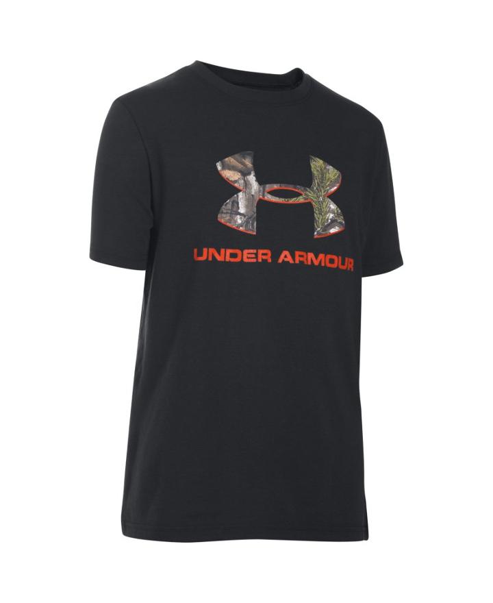 Under Armour Boys' Ua Camo Fill Big Logo Short Sleeve T-shirt
