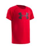 Under Armour Boys' Toddler Ua Tilt Shift Big Logo Short Sleeve T-shirt