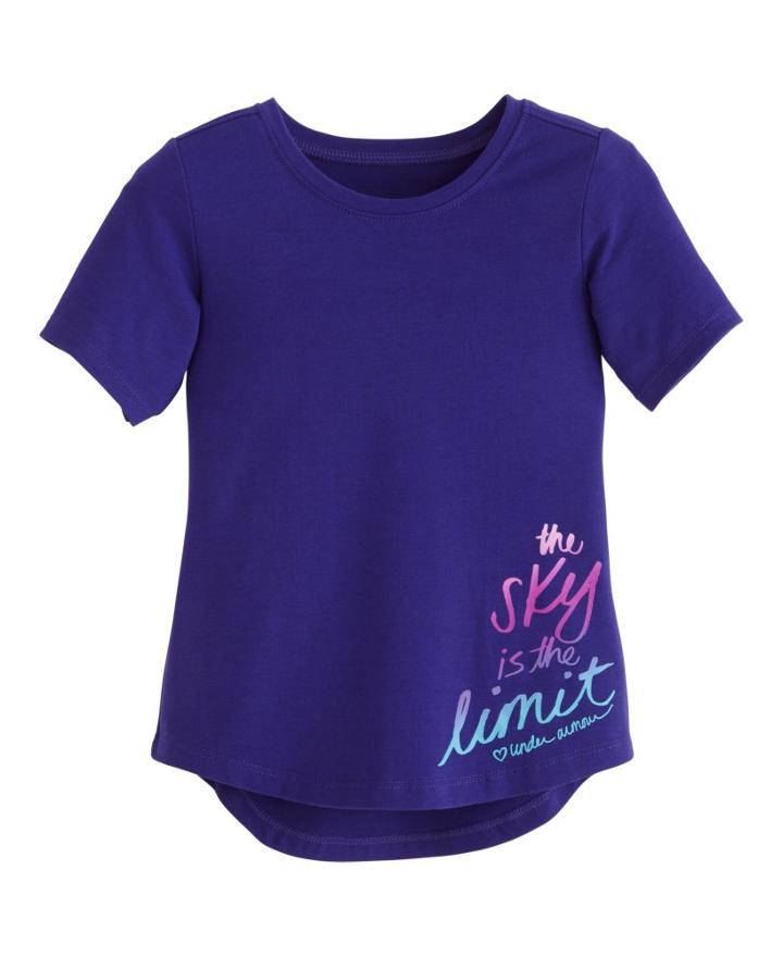 Under Armour Girls' Pre-school Ua The Sky Is The Limit Short Sleeve