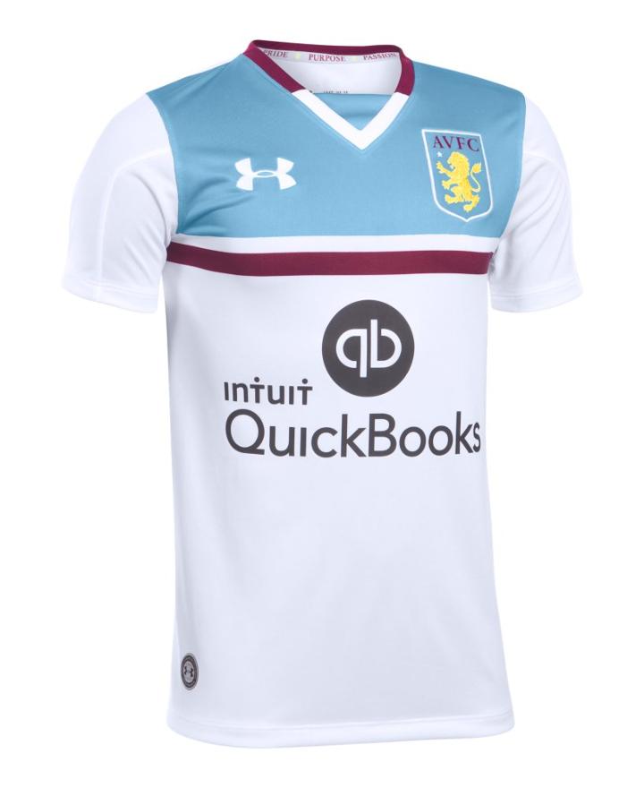 Under Armour Kids' Aston Villa 16/17 Away Replica Jersey