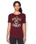 Under Armour Women's Boston College Charged Cotton Short Sleeve T-shirt