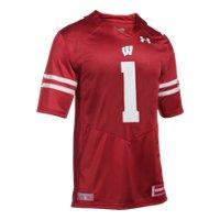 Under Armour Men's Wisconsin #1 Ua Premier Football Jersey *ships 8/10/16*
