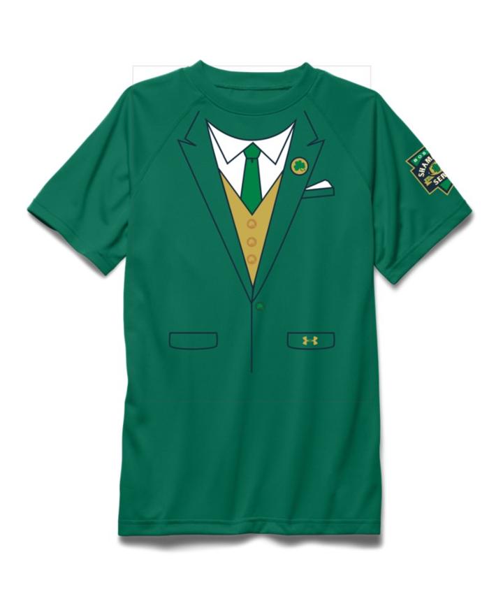 Under Armour Boys' Notre Dame Shamrock Series Ua Tux T-shirt