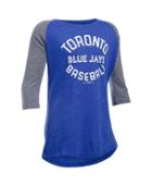 Under Armour Girls' Toronto Blue Jays Ua Tri-blend  Sleeve