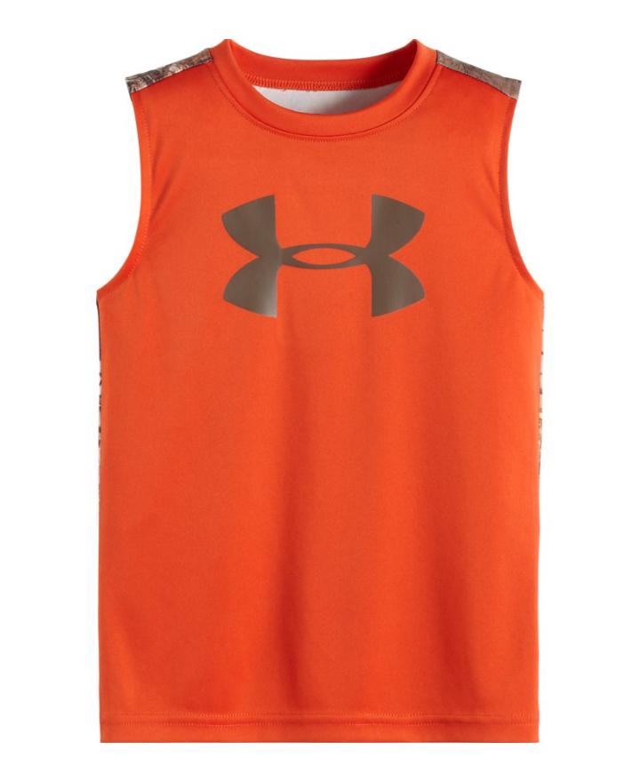 Under Armour Boys' Pre-school Ua Big Logo Real Tree Tank