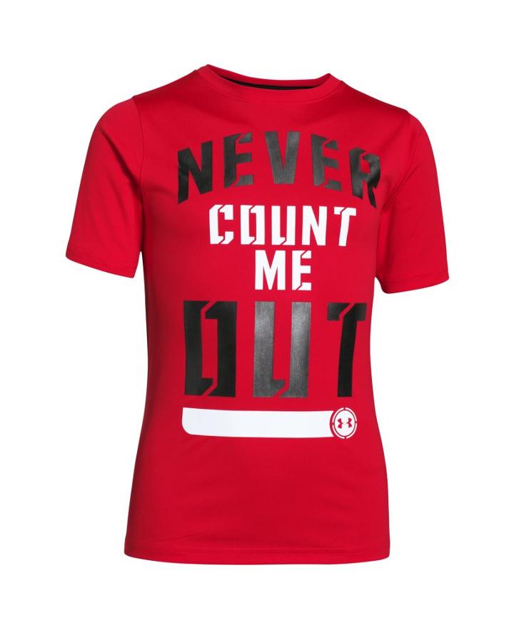 Under Armour Boys' Ua Combine Training Never Count Me Out T-shirt