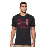 Under Armour Men's Ua Big Logo Golf Plaid T-shirt