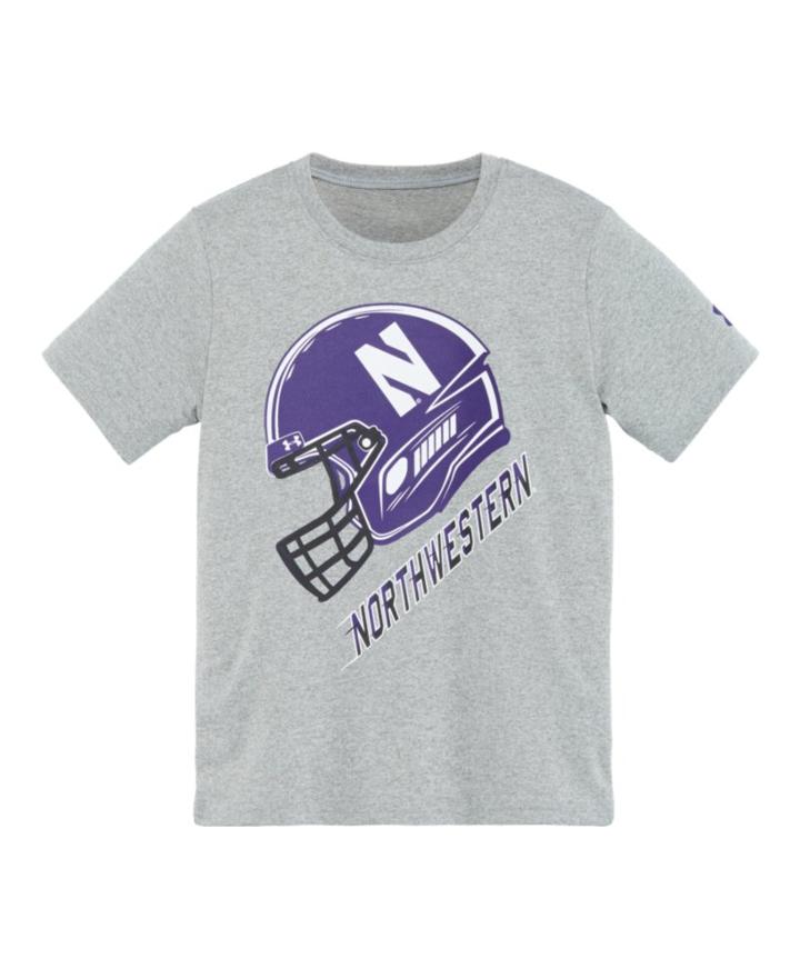 Under Armour Boys' Pre-school Northwestern Helmet T-shirt