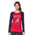 Under Armour Women's Atlanta Braves Ua Tri-blend Long Sleeve