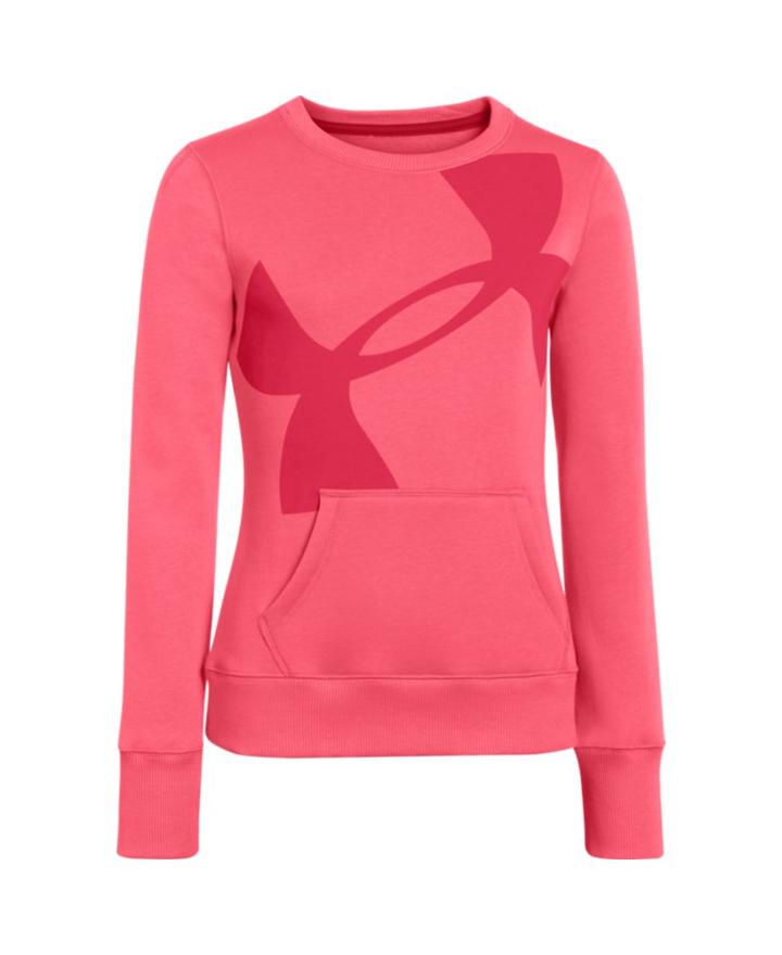Under Armour Girls' Ua Hype Cotton Crew Sweatshirt