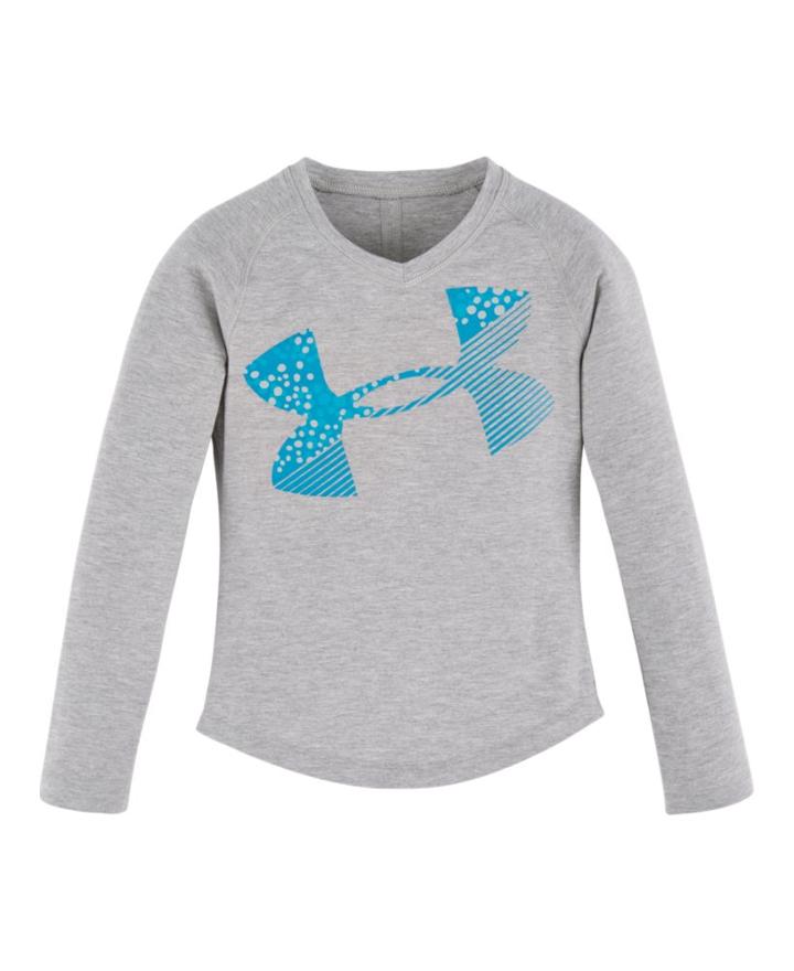 Under Armour Girls' Pre-school Ua Galaxy Cropped Logo Long Sleeve