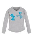 Under Armour Girls' Pre-school Ua Galaxy Cropped Logo Long Sleeve