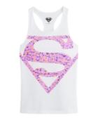 Under Armour Girls' Ua Supergirl Printed Logo Tank