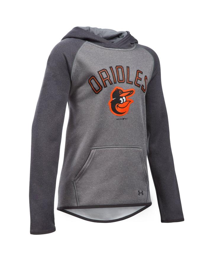 Under Armour Girls' Baltimore Orioles Ua Armour Fleece Hoodie