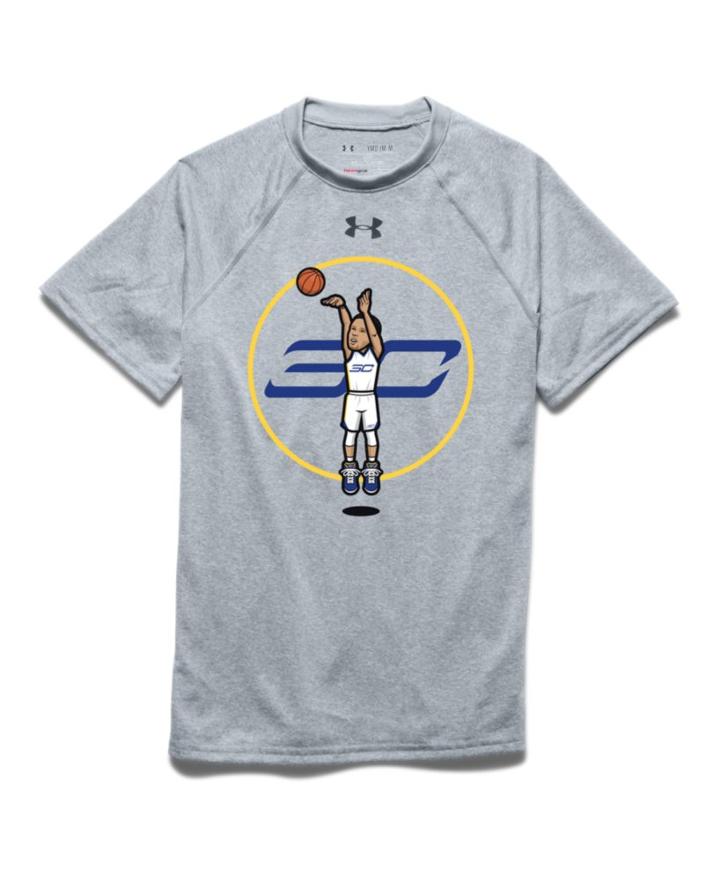 Under Armour Boys' Sc30 Jump Shot Short Sleeve T-shirt