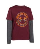 Under Armour Boys' Ua Now You See Me 2-in-1 Long Sleeve T-shirt