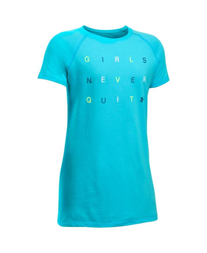 Under Armour Girls' Ua Never Quit Short Sleeve T-shirt