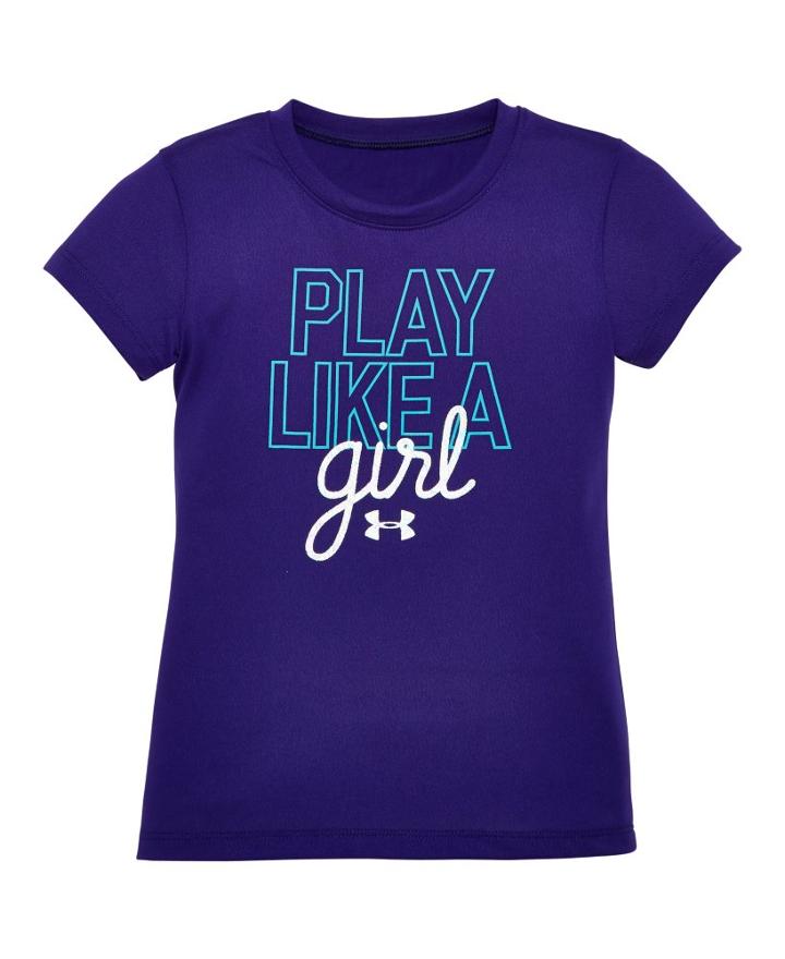 Under Armour Girls' Pre-school Ua Play Like A Girl T-shirt