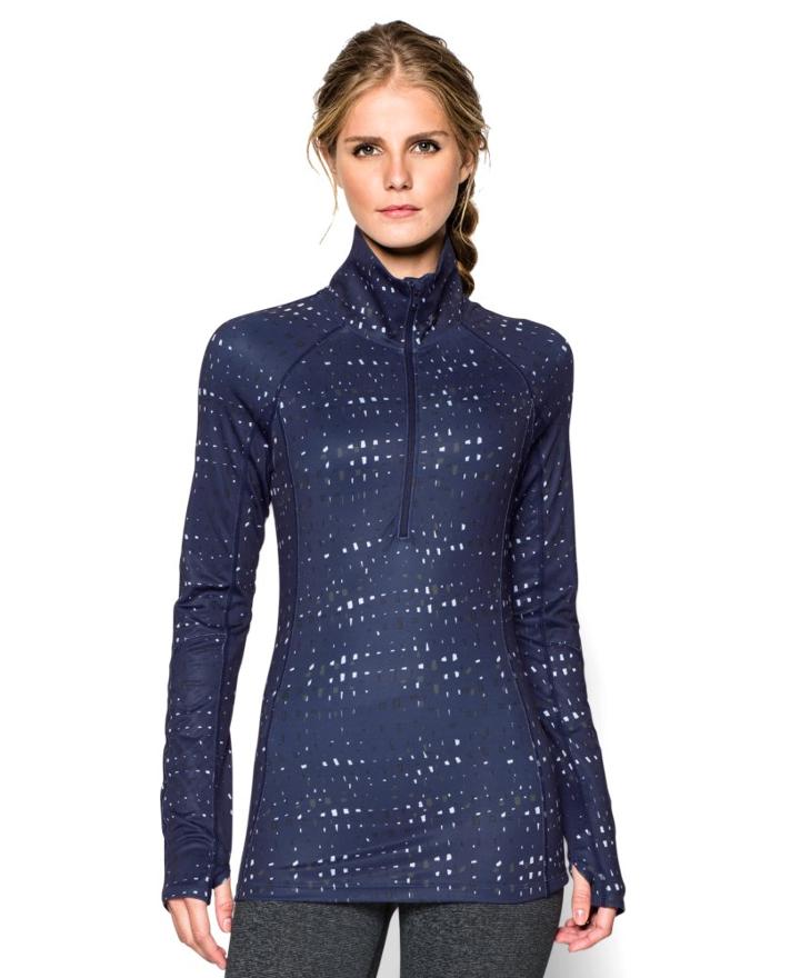 Under Armour Women's Ua Coldgear Cozy Printed 1/2 Zip