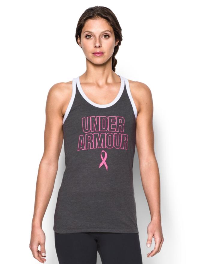Ua Power In Pink Charged Cotton Tri-blend Under Armour Tank