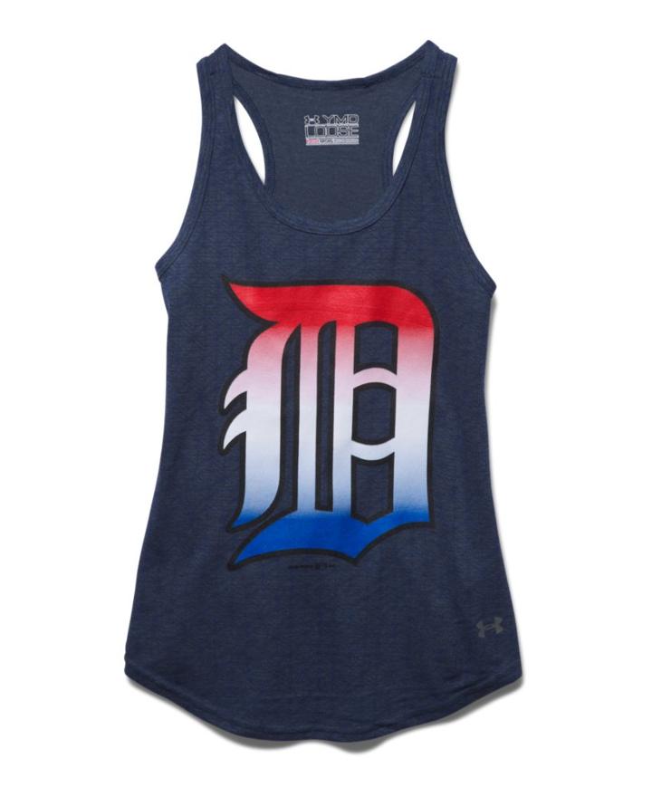 Under Armour Girls' Detroit Tigers Ua Tri-blend Tank
