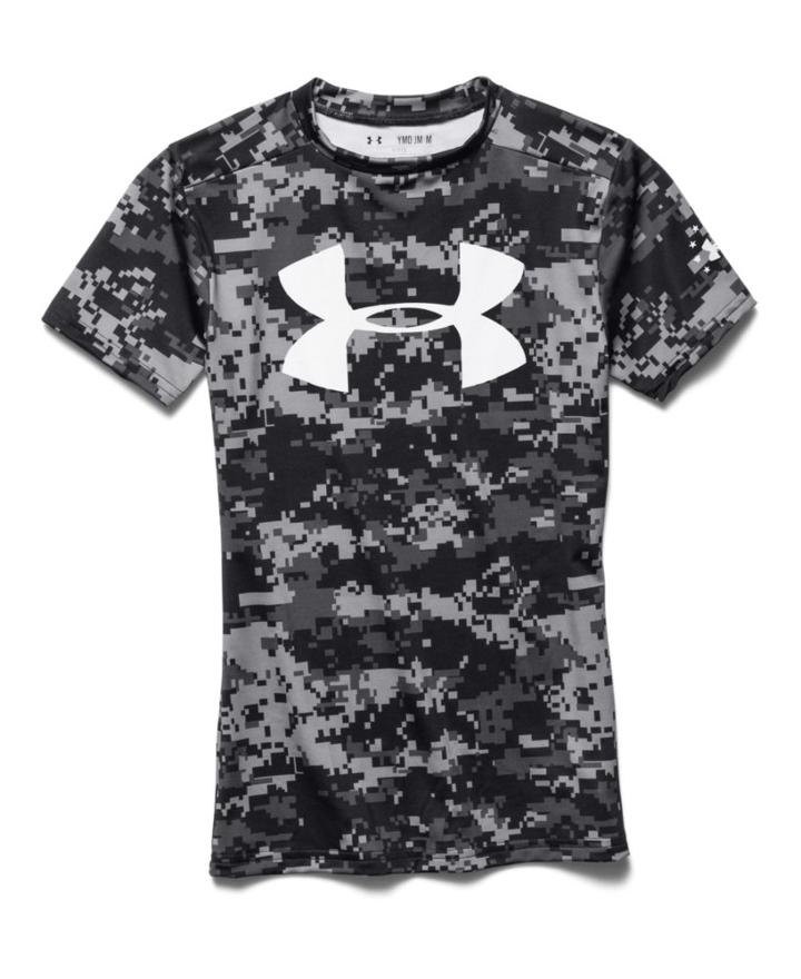 Under Armour Boys' Ua Freedom Camo Fitted Shirt