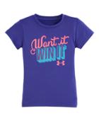 Under Armour Girls' Toddler Ua Want It Win It Short Sleeve T-shirt