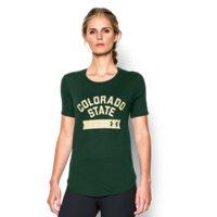 Under Armour Women's Colorado State Ua Short Sleeve Crew