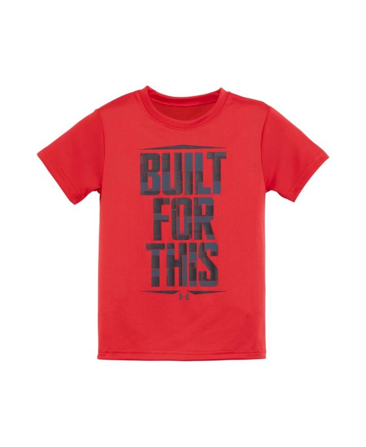 Under Armour Boys' Toddler Ua Built For This Short Sleeve Shirt