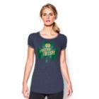 Under Armour Women's Ua Charged Cotton Tri-blend 2015 Notre Dame Iconic 6 T-shirt