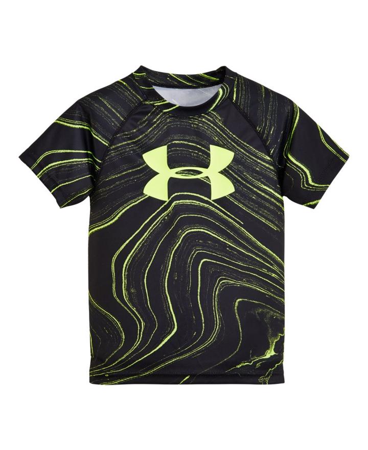 Under Armour Boys' Pre-school Ua Marbled Big Logo Short Sleeve T-shirt