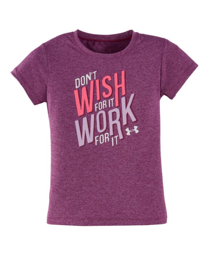 Under Armour Girls' Toddler Ua Work For It T-shirt