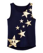 Under Armour Girls' Pre-school Ua Red White & Gold Tank