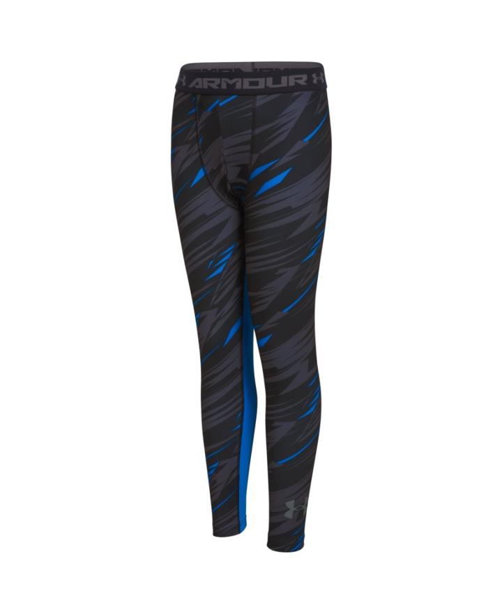 Under Armour Boys' Ua Heatgear Armour Printed Fitted Leggings