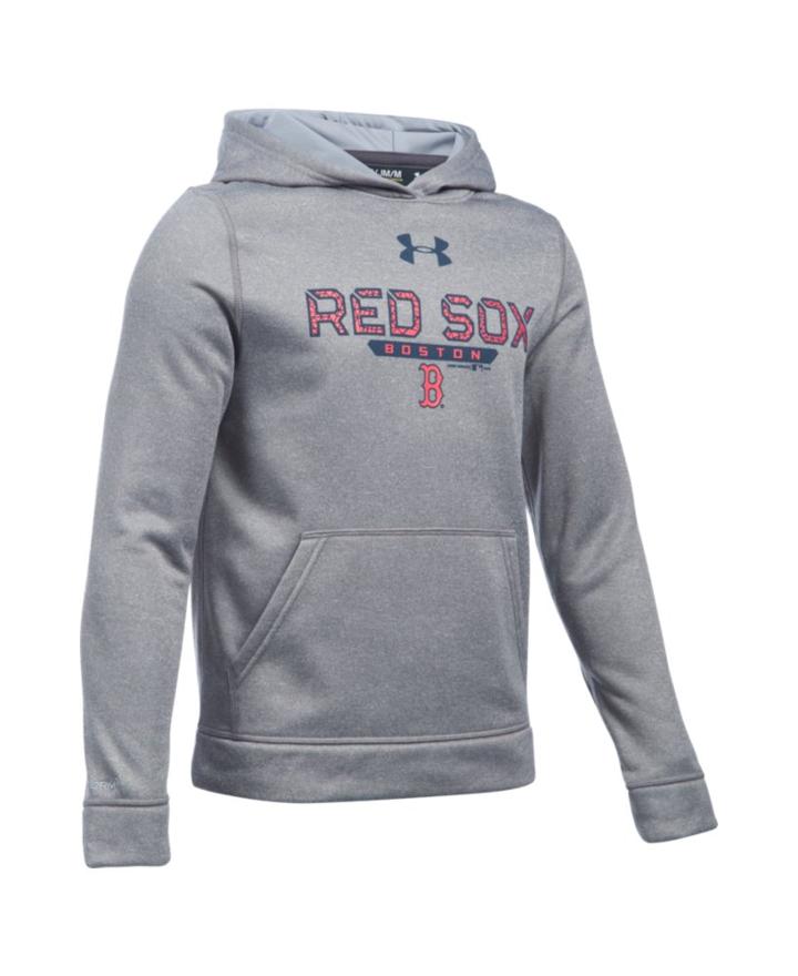 Under Armour Boys' Boston Red Sox Ua Storm Armour Fleece Hoodie