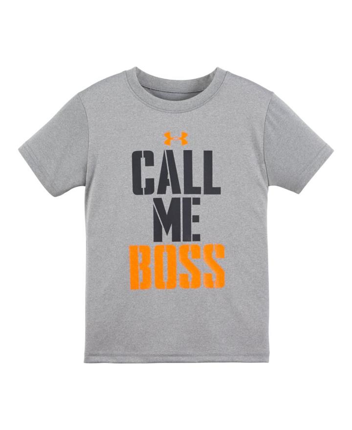 Under Armour Boys' Toddler Ua Call Me Boss Short Sleeve T-shirt