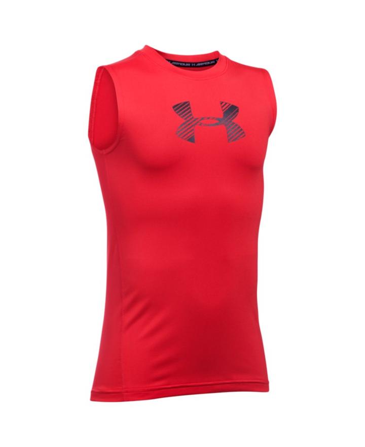 Under Armour Boys' Heatgear Armour Sleeveless Fitted Shirt