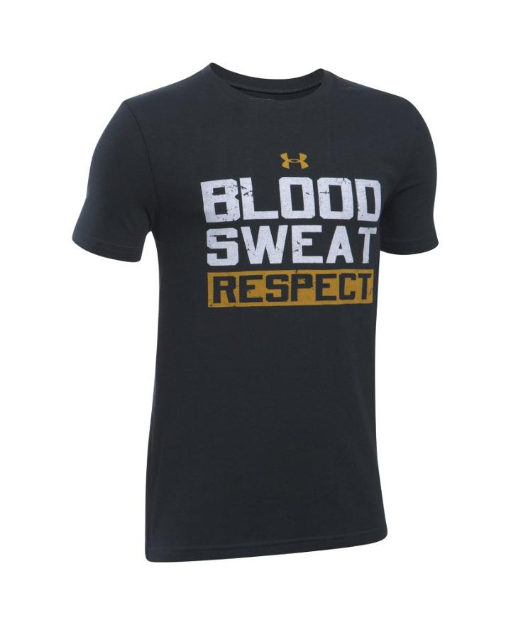 Under Armour Boys' Ua X Project Rock Blood Sweat Respect T-shirt