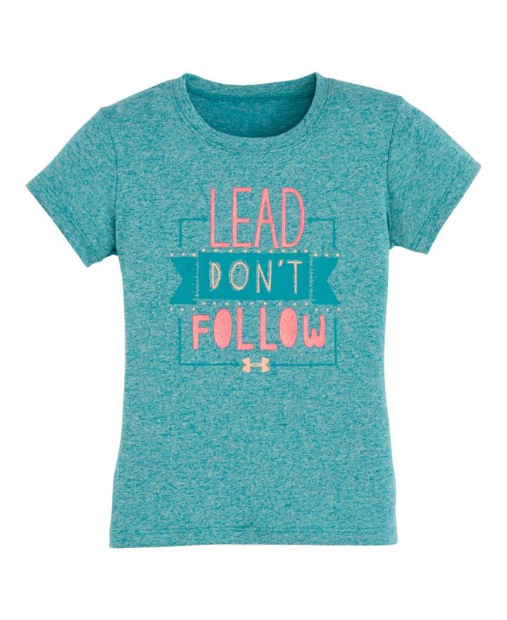 Under Armour Girls' Toddler Ua Lead Don't Follow T-shirt