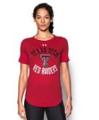 Under Armour Women's Texas Tech Charged Cotton Short Sleeve T-shirt