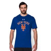 Under Armour Men's New York Mets Retro Charged Cotton Tri-blend T-shirt