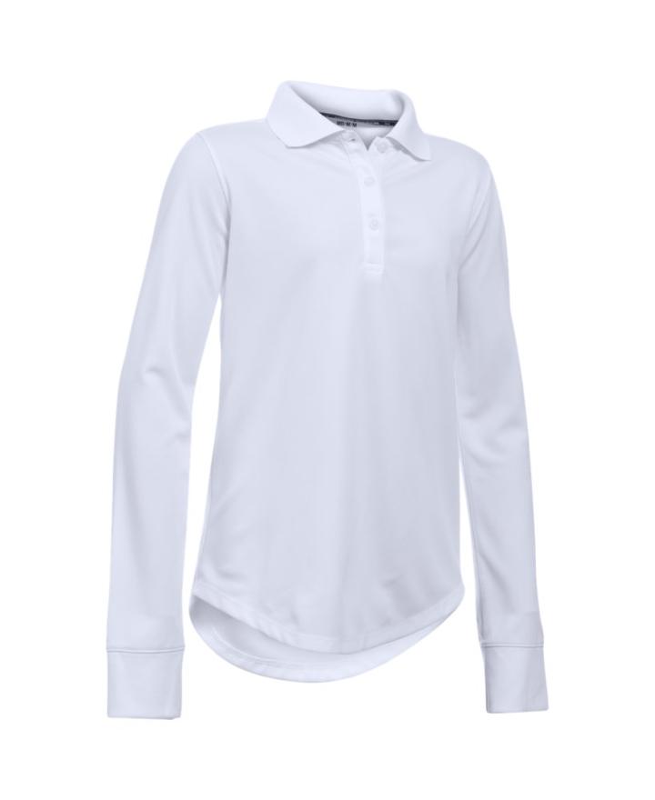 Under Armour Girls' Ua Uniform Long Sleeve Polo