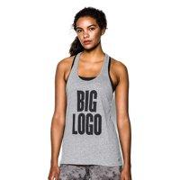 Under Armour Women's Ua Charged Cotton Tri-blend Big Logo Tank