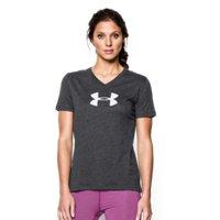Under Armour Women's Ua Charged Cotton Tri-blend Logo V-neck