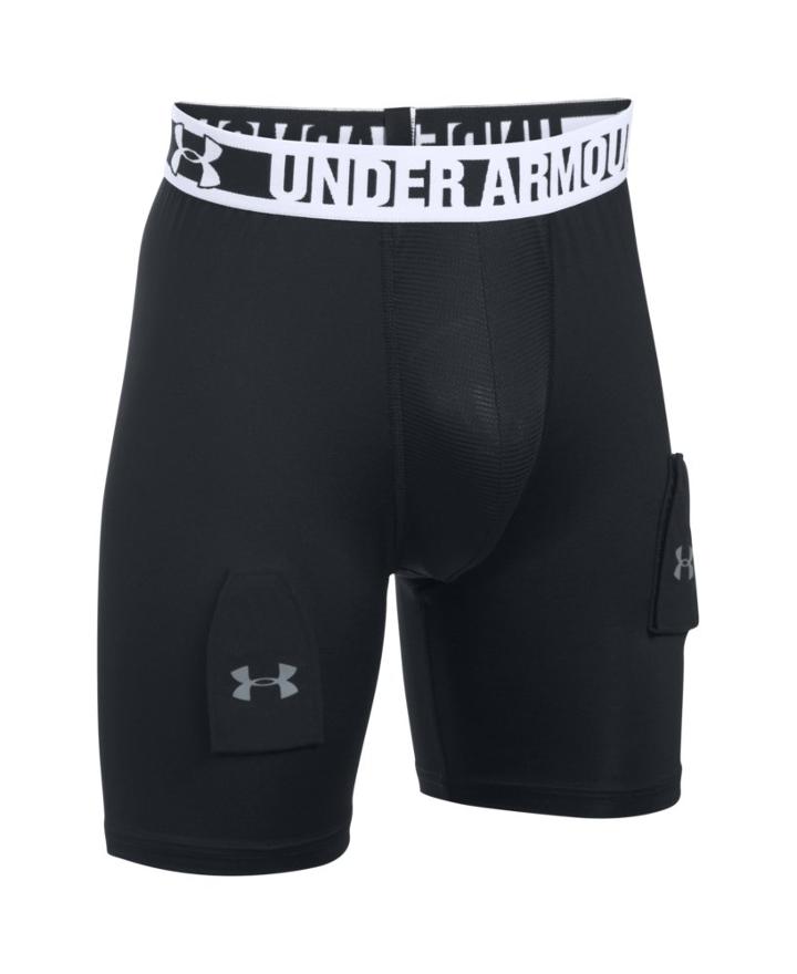 Under Armour Boys Inches Ua Hockey Grippy Fitted Shorts W/ Cup
