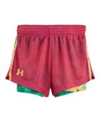 Under Armour Girls' Pre-school Ua Jungle Jive 2-fer Mesh Short
