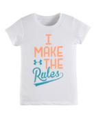 Under Armour Girls' Pre-school Ua I Make The Rules Short Sleeve